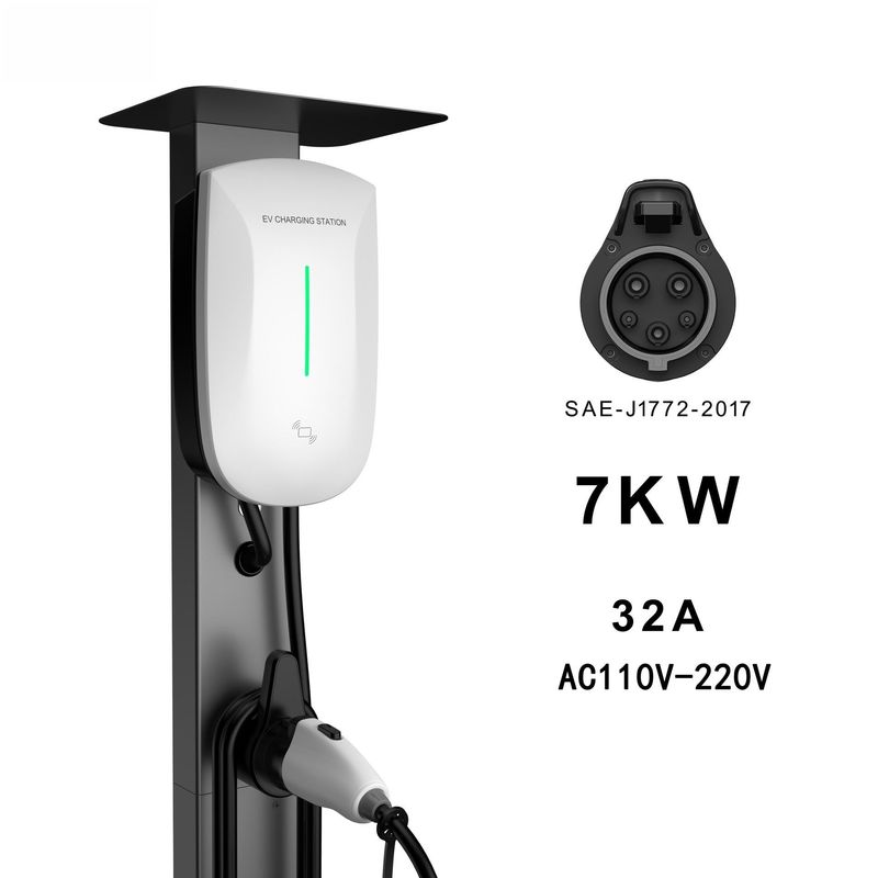 スワイピング カード コラム 搭載 ポータブル 240v タイプ 1 EV 充電器 テスラ BMW
