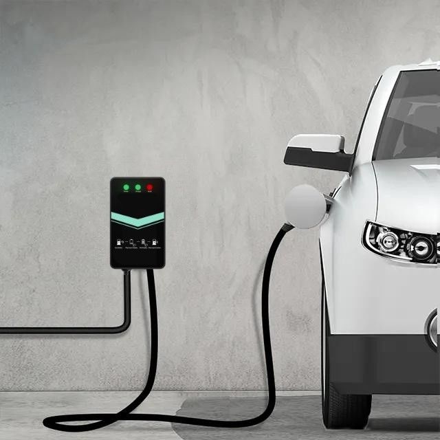 48A タイプ 1 家庭用シングルガン壁掛け EV 充電ステーション LED インジケーター