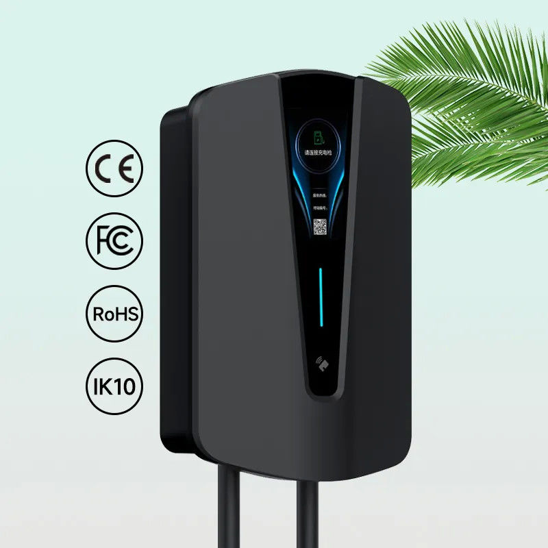 アプリ コントロール スワイプカード 32A 48A 防火PC ホーム スマート ウォール EV 充電器 アメリカ標準