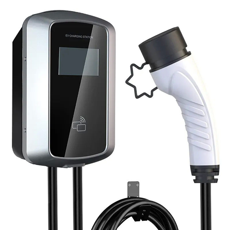 ODM OEM 32Aのタイプ1壁に取り付けられたEVの充電ステーションの速い自動車世帯