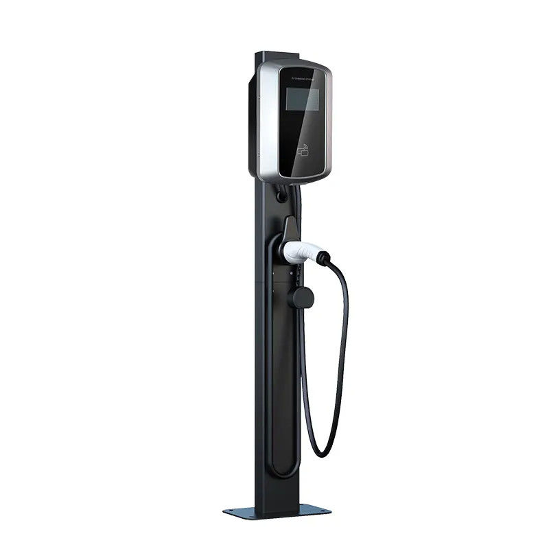 3相液晶ディスプレイ 壁に装着された電動車充電ステーション 7kW電動車充電点