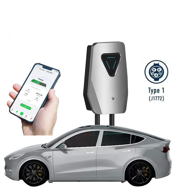 Teslaの家充満のためのアメリカ標準的な単一銃32Aのタイプ1の壁EVの充電器
