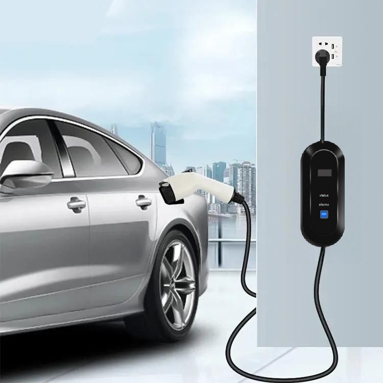ODM OEM 220Vタイプ2 携帯式AC EV充電器 漏れ防止