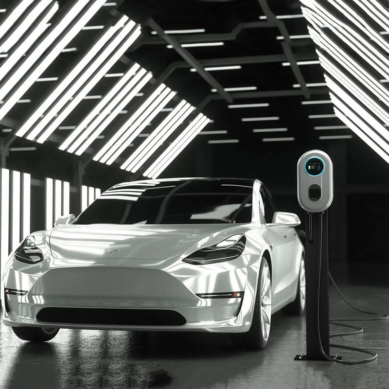 LCDスクリーン表示単一銃11kw携帯用EVの充電器のタイプ2