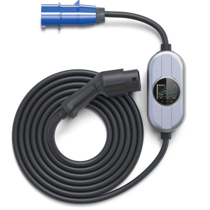タッチスクリーン 50Hz から 60Hz 32A 携帯型 AC EV 充電器 急速充電