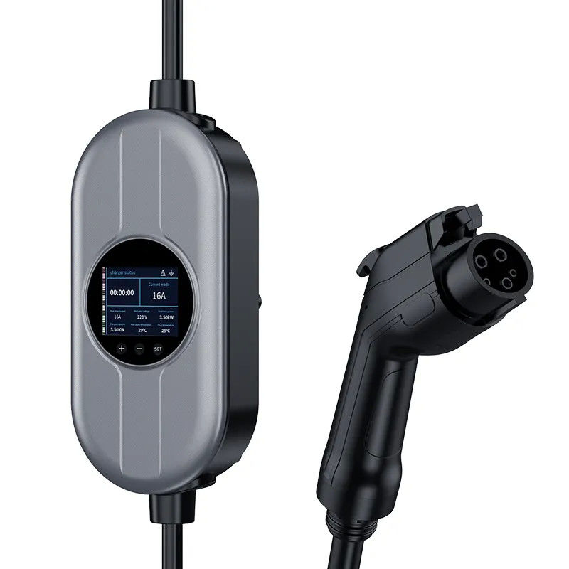 2型 IEC 調整電流パイロットランプ OLCD 携帯式 AC EV 充電器 防水