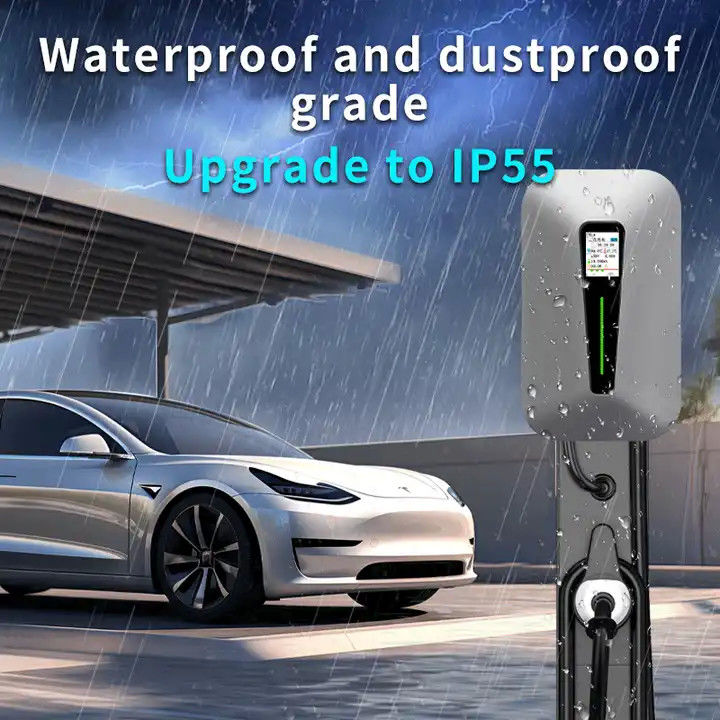 タイプ1とタイプ2 RFID LCDスクリーン 壁式 EV 充電器 すべてのEV 車用