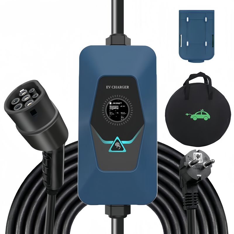 2型スクリーンディスプレイ 32A CE証明書付きポータブルAC EV充電器
